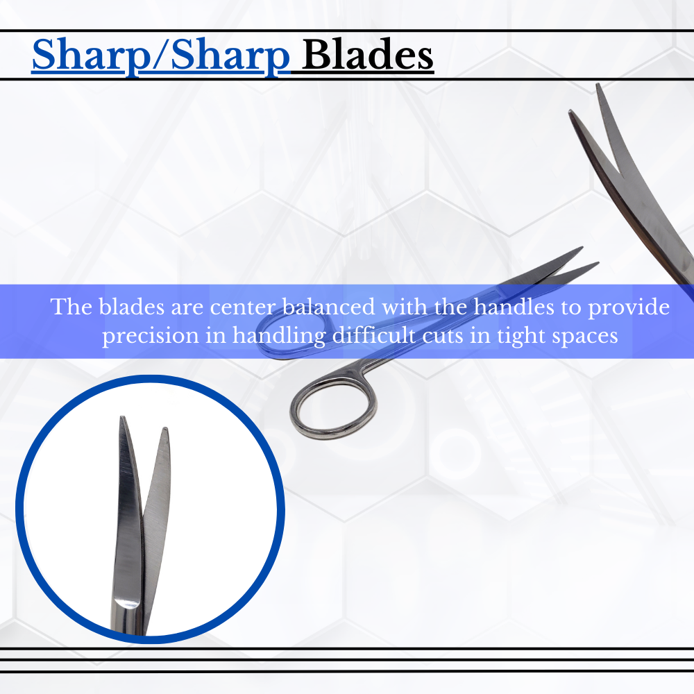 Embriodery & Craft Scissors 4.5" Curved Tips Sharp/Sharp Stainless Steel