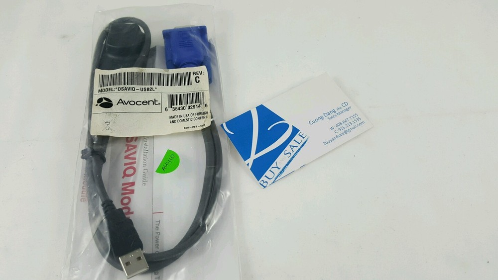 Avocent 520-430-004 DSAVIQ-USB2L USB KVM Server Interface Cable Module