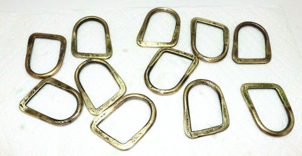 WWI US Cavalry Vintage Brass Saddle D each E499