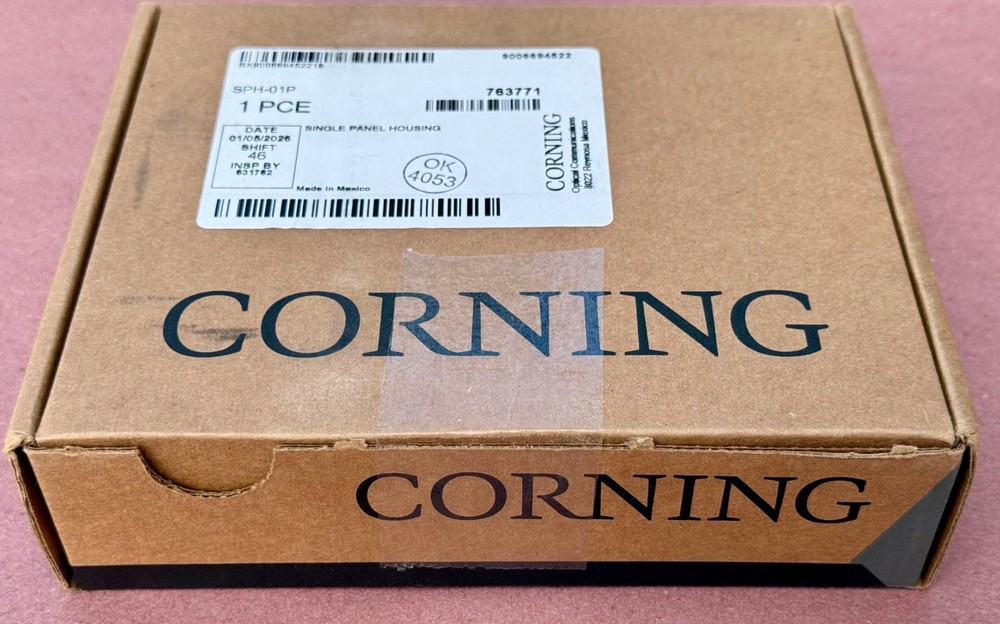 Corning Single-Panel Housing Wall-Mountable Black, CCH Panel SPH-01P