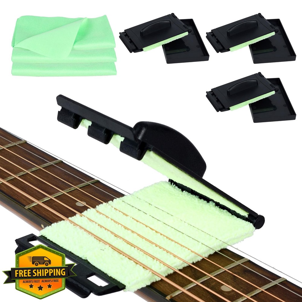 Guitar String Cleaner Fret Floss Kit 3 Pack