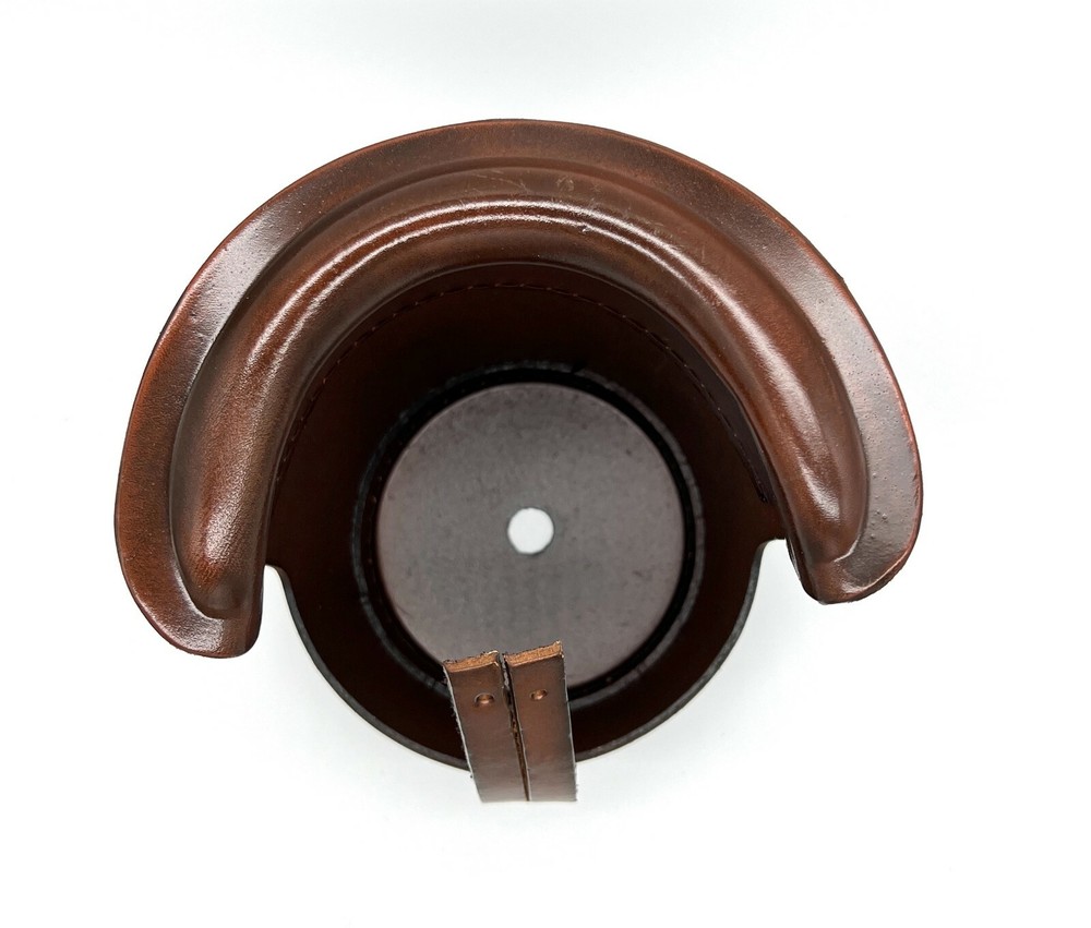 6pcs Leather Billiard Pool Table Pockets Drop Pockets Durable Replacement BROWN