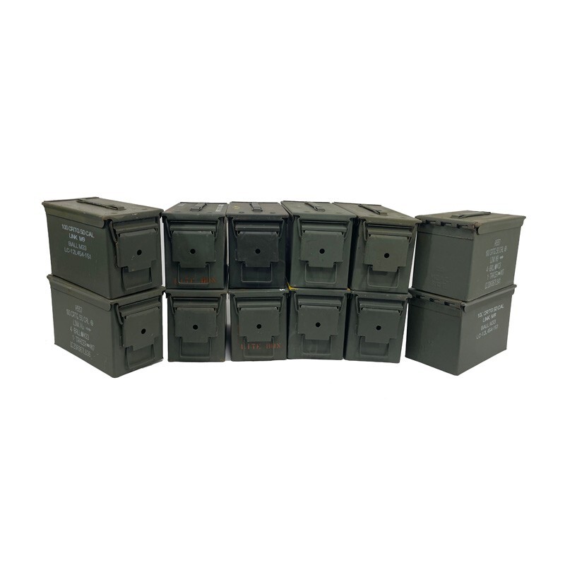 12 CANS Grade 2 50 cal empty ammo cans 12 Total FREE SHIPPING