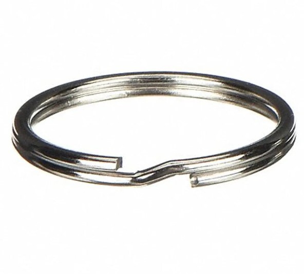 10 PCS Split Key Rings 1" (25mm) Secure Keychain Items Split Ring