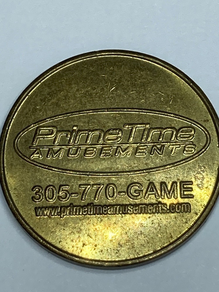 Prime Time Amusements Arcade Game Token 24mm #qa1