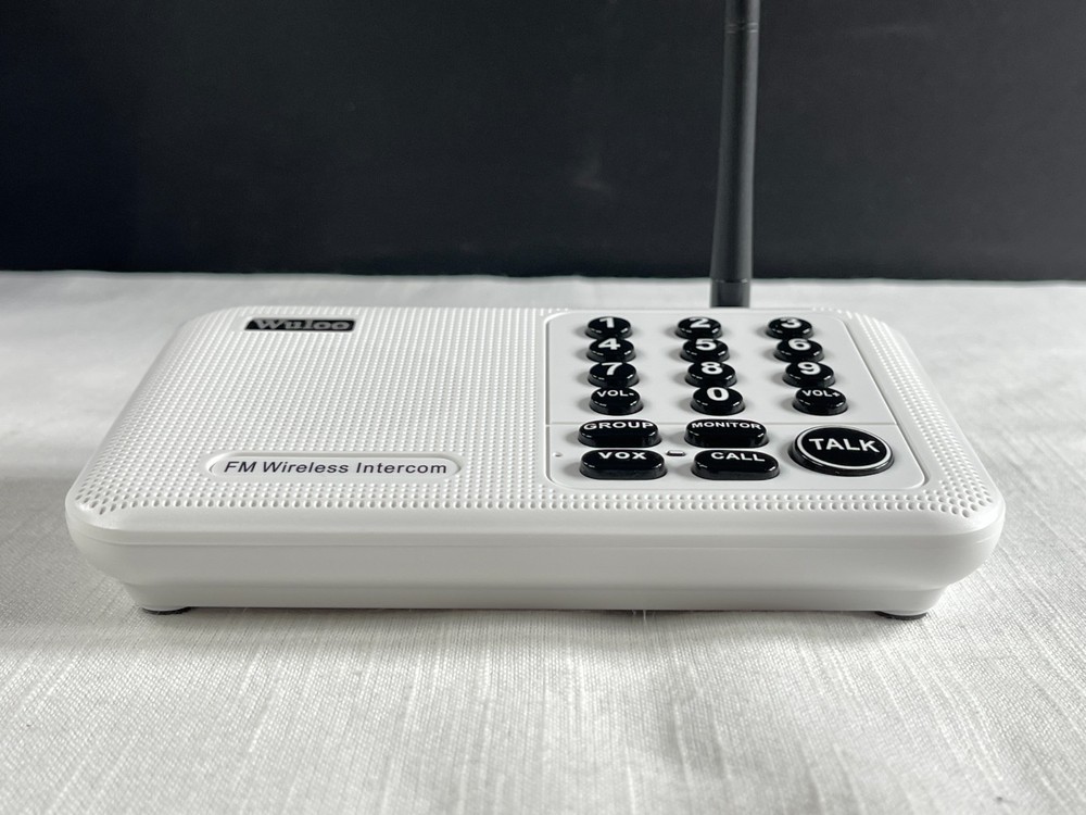 Wuloo W666-P4 White Wireless 10 Channel 3 Code Intercom System Pack Of 4