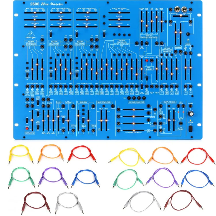 Behringer 2600 Blue Limited-Edition Analog Semi-modular Synthesizer with Patch