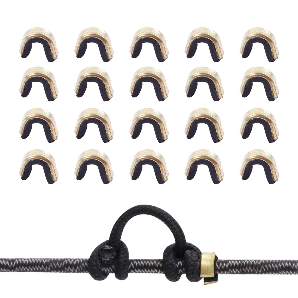 40Pcs Bow String Nock Points Arrows Bowstring Brass Nocking Points Set Archery