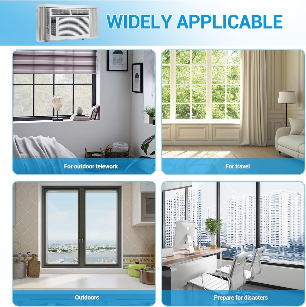 6000 BTU Window Air Conditioner AC Unit with WiFi & App Control & Remote Control