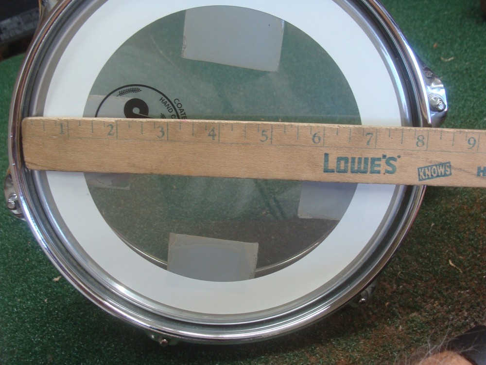 8" DW SERIES PICCOLO TOM DRUM CHROME WITH MOUNTING BRACKET - EXCELLENT
