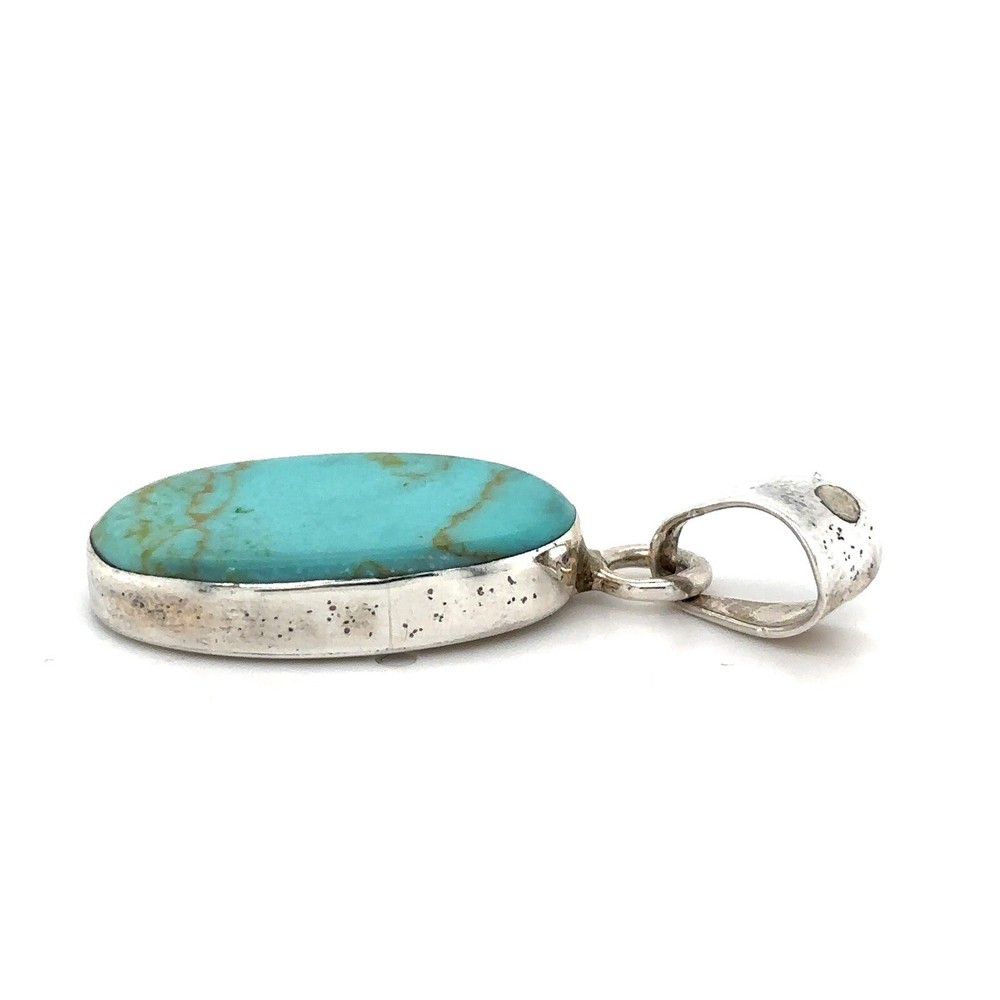Sterling Silver Turquoise Pendant 4.6g