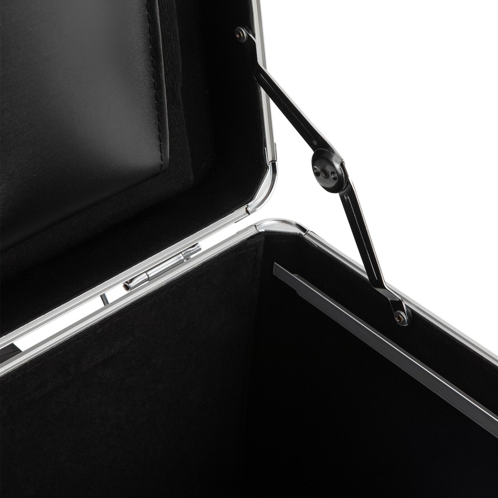 Freestanding File Organizer Box Rectangular Storage Box Silver 48.8*38*41cm