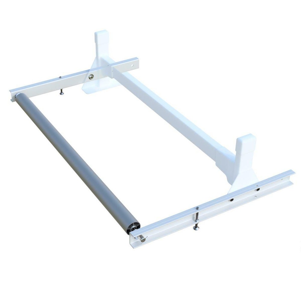 White Vantech H1 57" Roller System with 24" Long Extension Plate