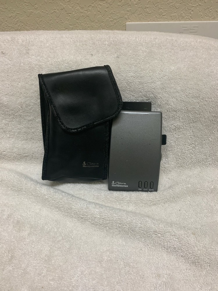 COBRA TRAPSHOOTER RADAR DETECTOR RD-3168 WITH CARRYING CASE