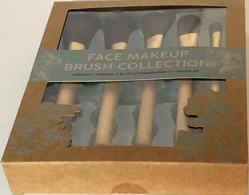 Livegreen Face Makeup Brush Collection 5 Piece Set