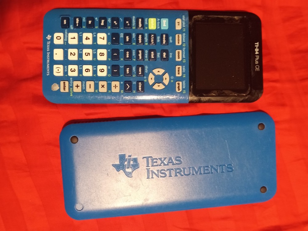 TI 84 Plus Blue 