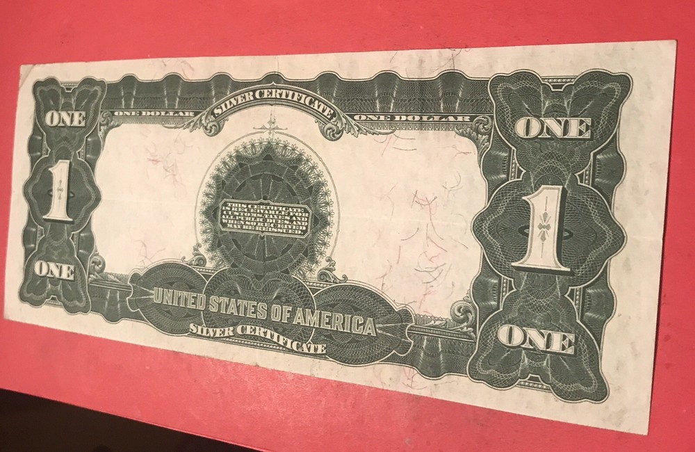1899 $ 1 black eagle silver certificate , Bank Note￼￼