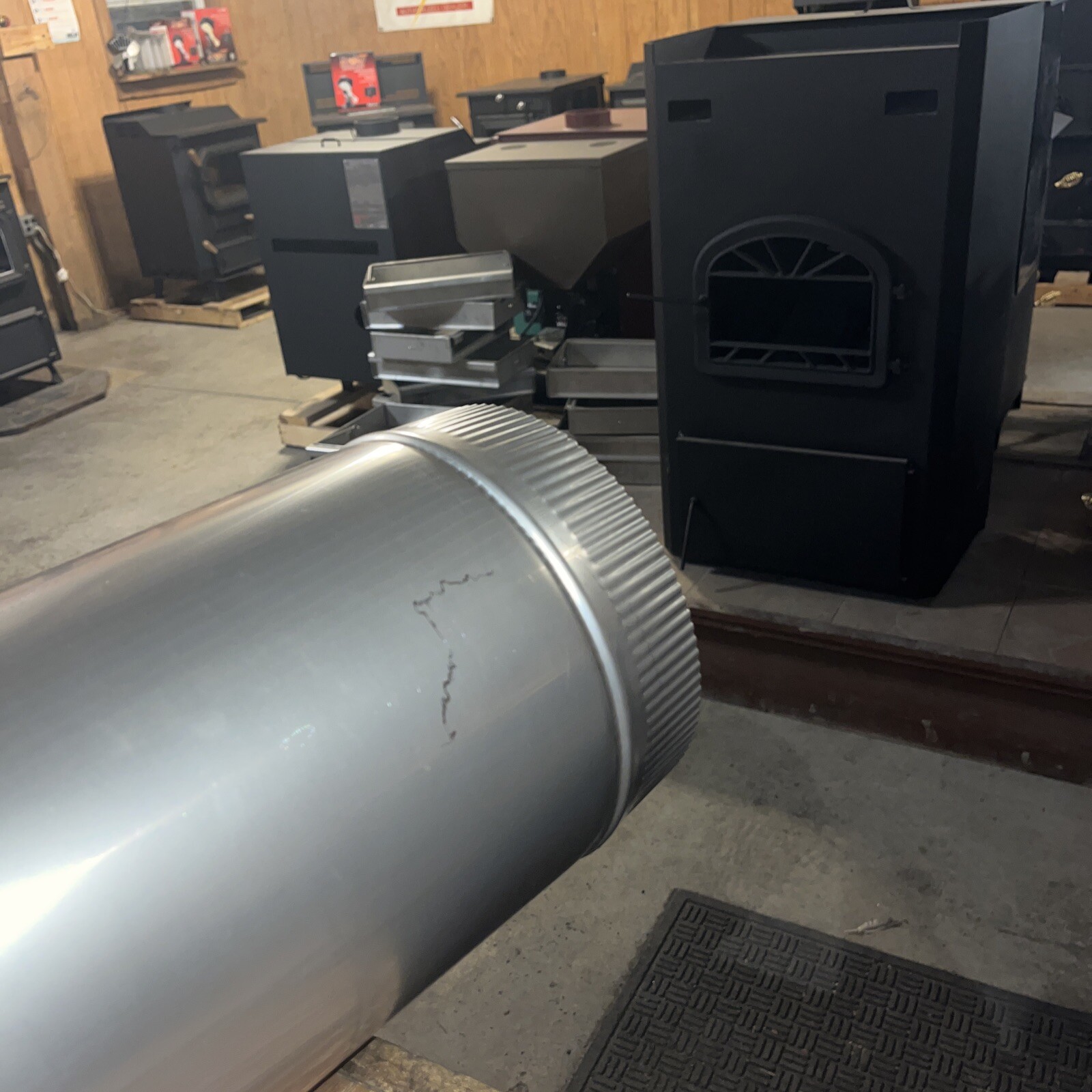 8”x48” stainless steel stove pipe wood/coal/chimney