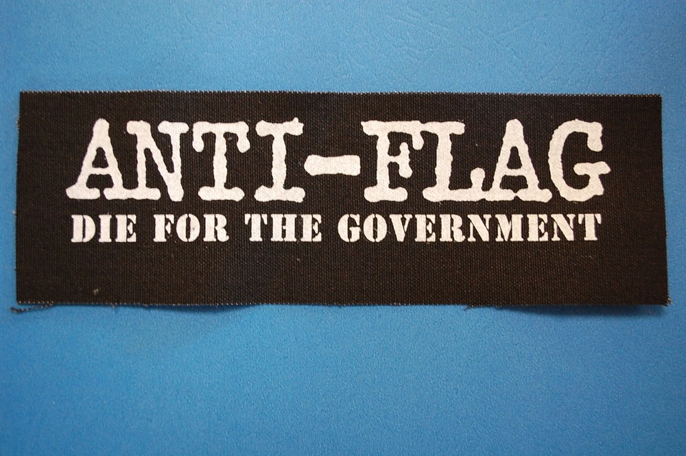 Anti Flag Cloth Patch  Punk Rock Jacket Backpack Bad Religion Adicts (CP115)