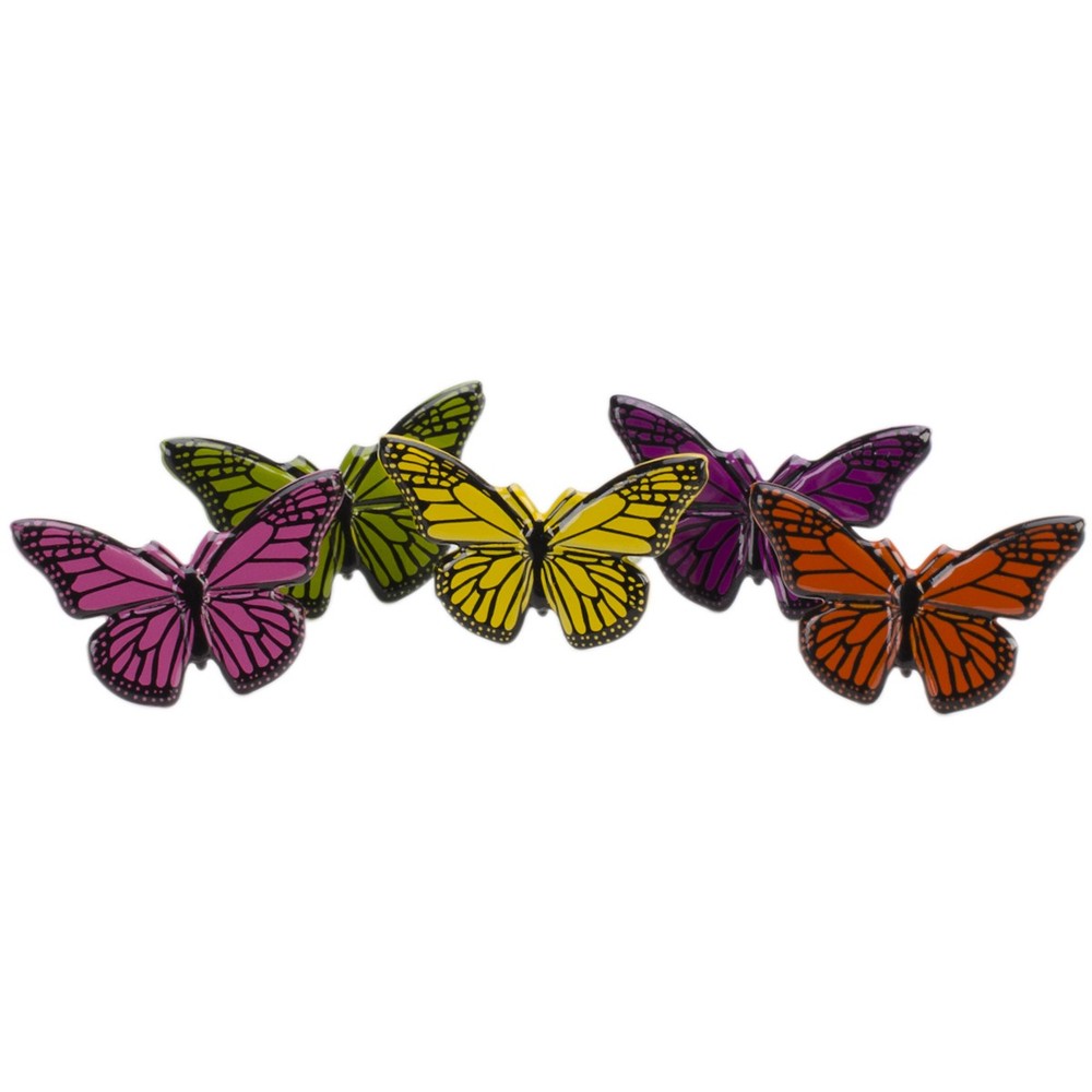 Eyelet Outlet Shape Brads 12/Pkg Butterflies