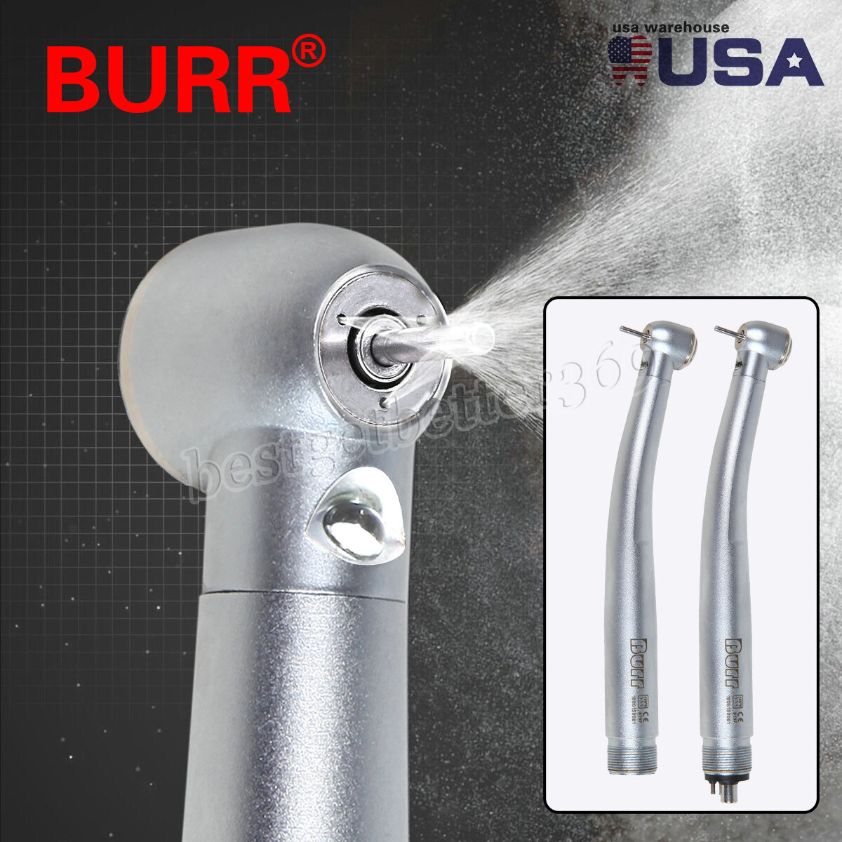 Dental Fiber Optic LED E-generator high speed handpiece 4HOLE/2HOLE NSK Style