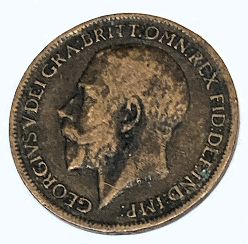 # C8989 GREAT BRITAIN COIN, FARTHING 1916