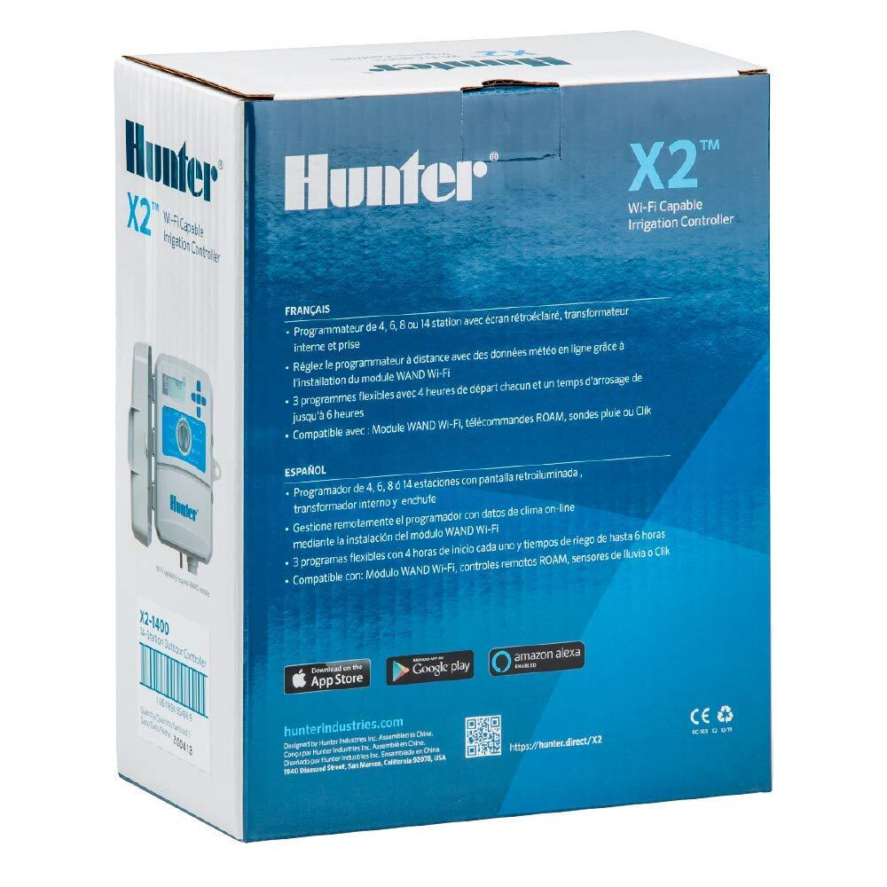 Hunter X2 WiFi Smart Irrigation Controller with Hydrawise Water Saving Tech