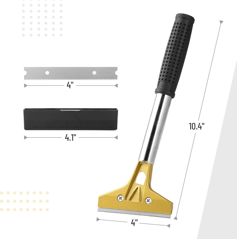 Bates- Razor Blade Scraper Tool, 4 Inch, Floor Razor Scraper Tool with 20 Ext...