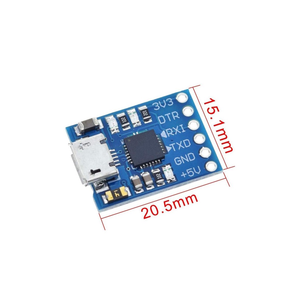 4 PCS CP2102 USB-to-UART Modules Micro-USB 6-Pin TTL Serial Converter FT232