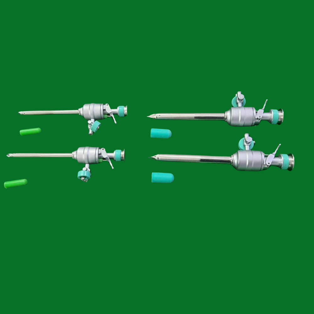 4pc Laparoscopic Trocar Cannula 5mm/10mm Endoscopy Surgical Instruments