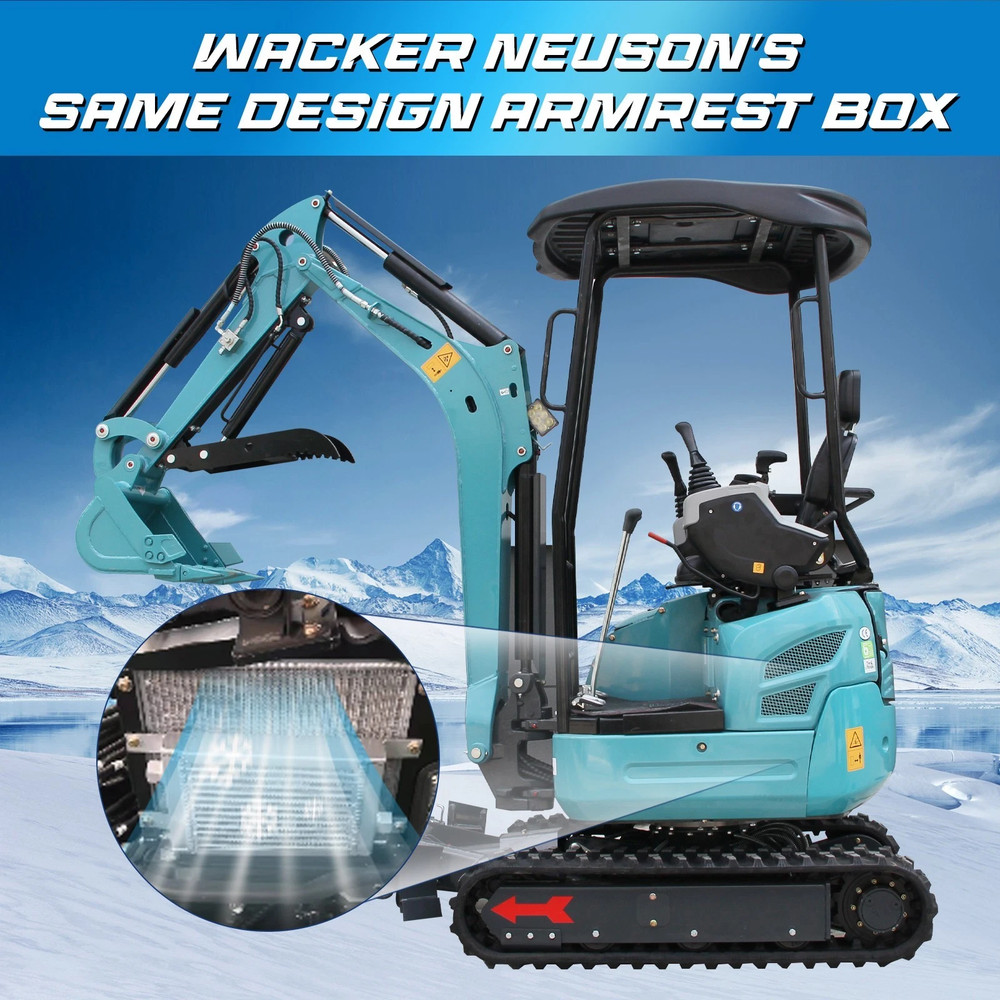 2.5Ton Mini Excavator Side Swing Digger with Kubota D902 Engine Extendable Track