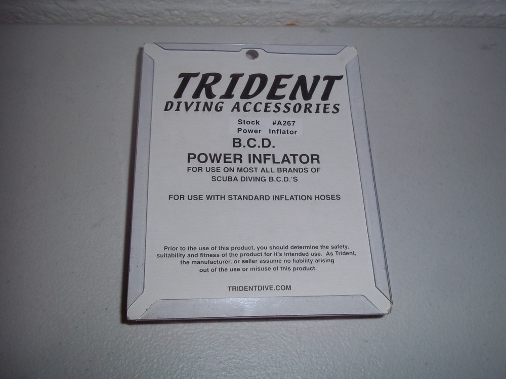 TRIDENT SCUBA BCD POWER INFLATOR A267 NEW