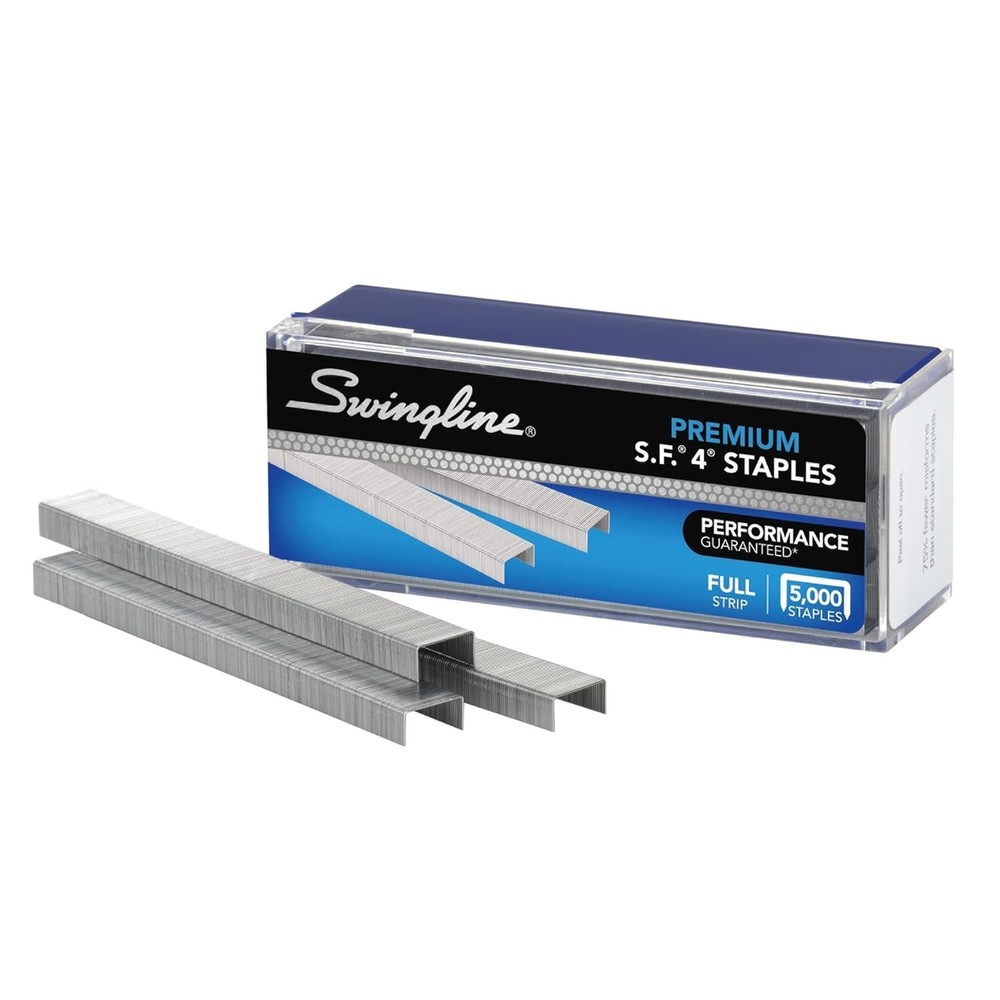 High-Performance 1/4" S.F. 4 Staples - 5000 Pack for Smooth Document Stapling