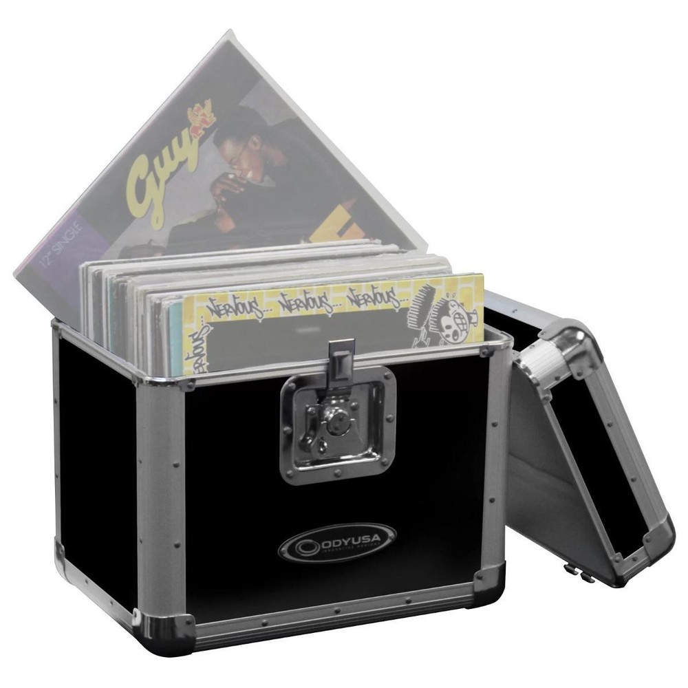 Odyssey KLP2BLK KROM Series Black Stackable Record/Utility Case