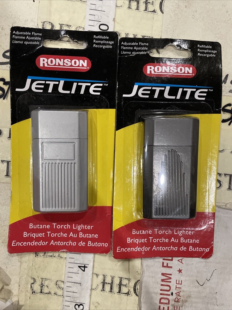 2X Ronson JetLite Butane Torch Lighter