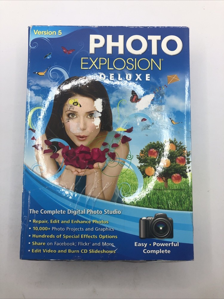 Photo Explosion Deluxe Version 5 The Computer Digital Photo Editing Software