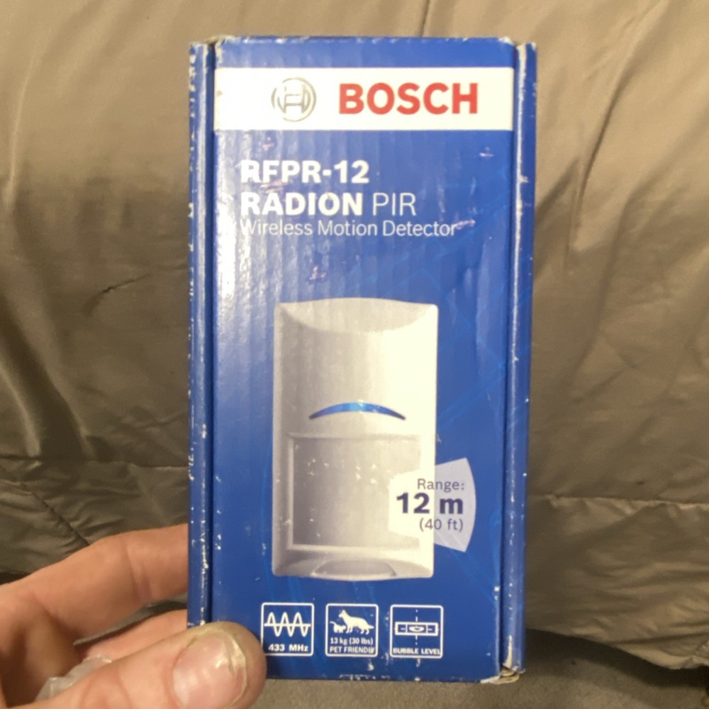 Bosch RFPR-12 RADION PIR Wireless Motion Detector 12m Range Security Sensor