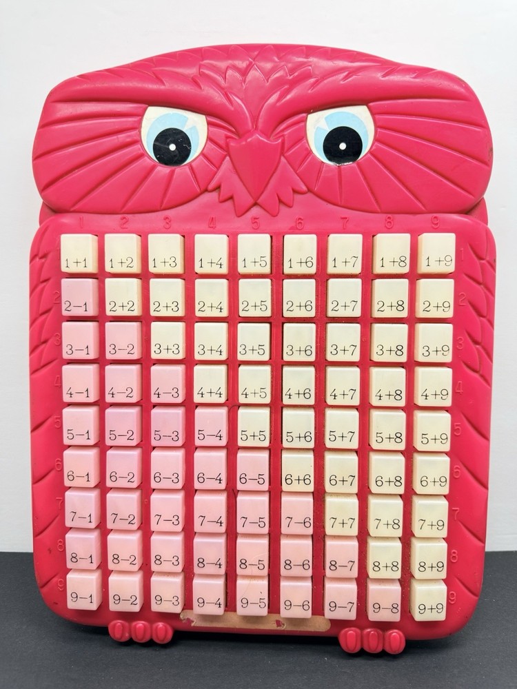 Vintage Magic Math Machine Touch & Learn Multiplication Learning Aid Toy