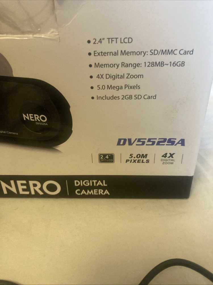 NERO Digital Camera DV552SA Working No SD Card