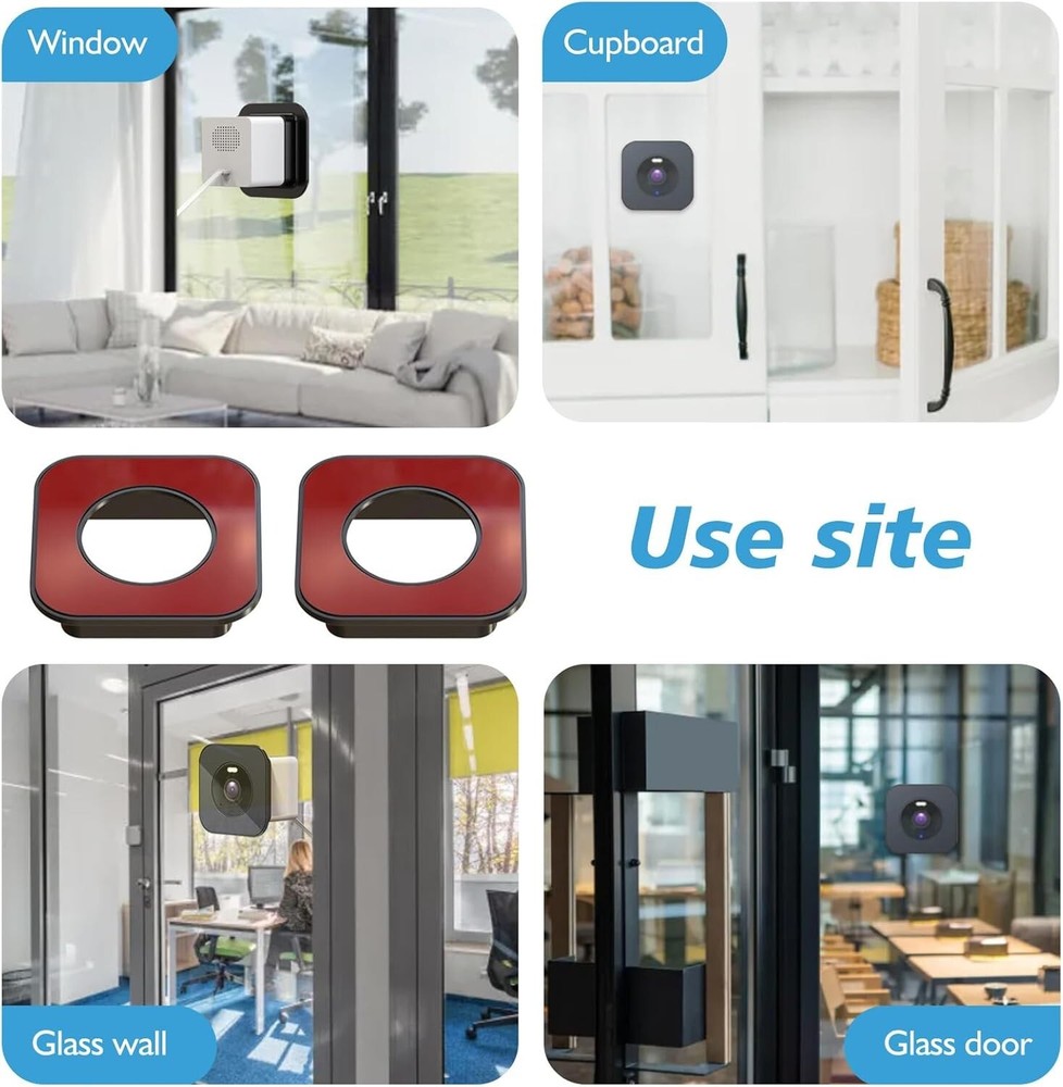 2 Pack Window Mount Comaptible with Cam OG Strong Adhesive Mounting Bracket