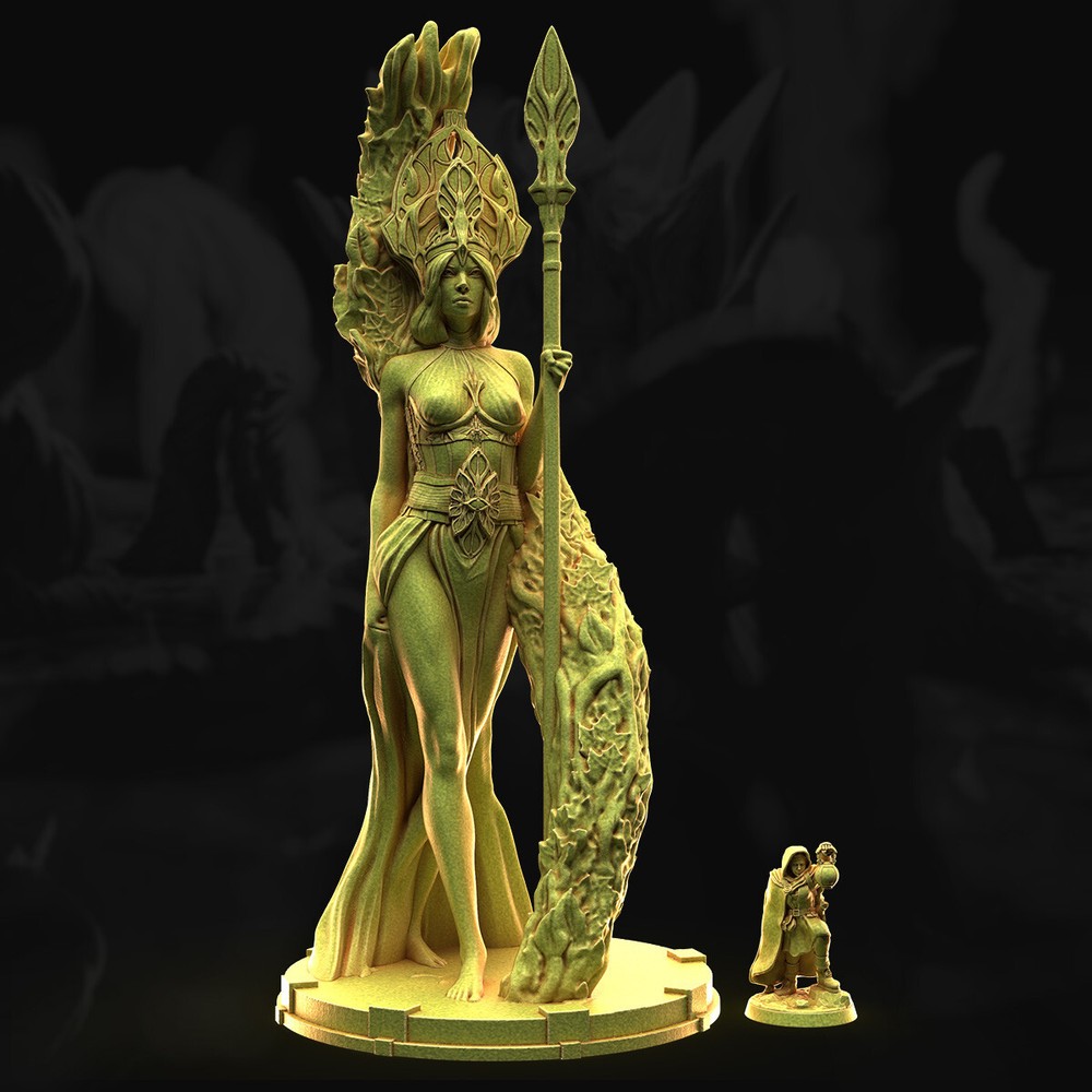 Tabletop Terrain - Wargaming Terrain - Fantasy - Goddess Statue