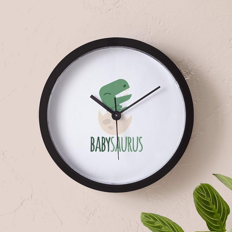 CafePress Babysaurus 10" Wall Clock (1835689691)