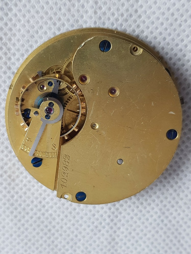 Antique Pocket Watch Movement and Face.