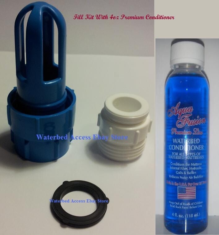 90% Waveless Waterbed Mattress with Liner, Cotton Sheets, Fill kit & Conditioner