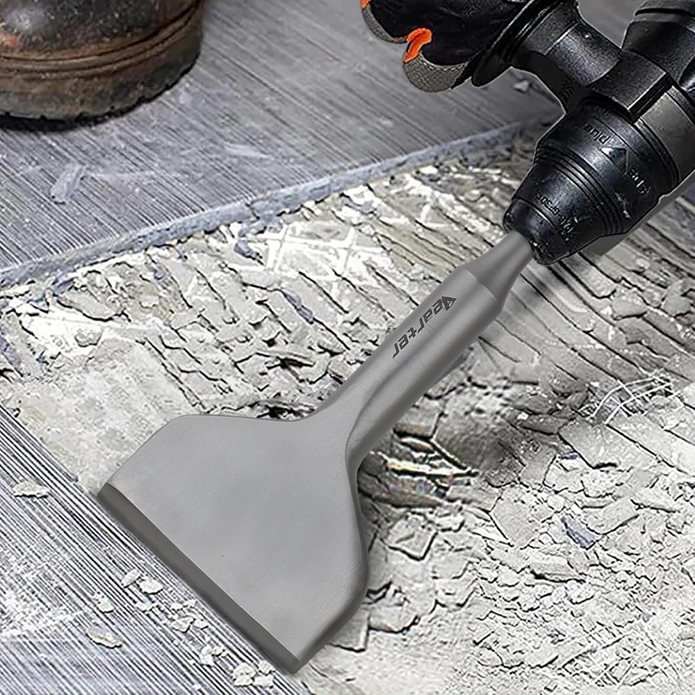 Vearter Floor Scraper 3''X6.3'' SDS Plus Curved Chisel Bit for Hammer Drill