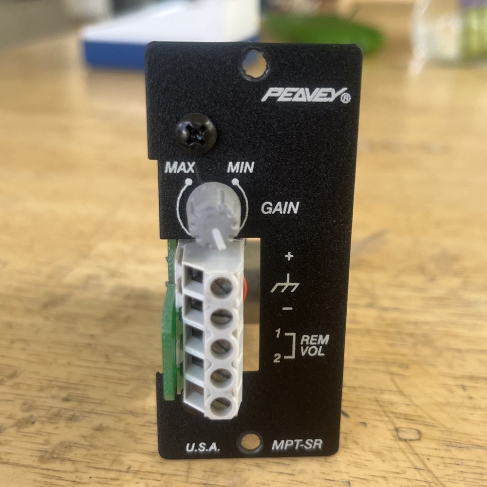 Peavey MPT-SR Transformer Balanced Mic Preamp with Remote Volume, Tested