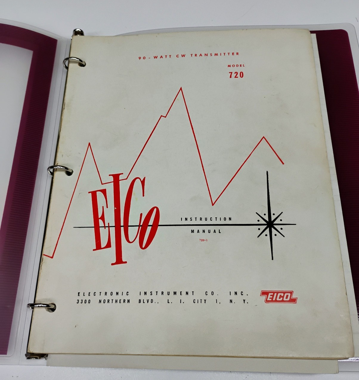 Vintage EICO Model 720 90 Watt CW Amateur Radio Transmitter. Powers Up!