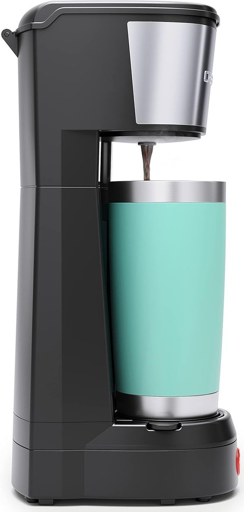 Chefman InstaCoffee Max+ Single Serve Coffee Maker K-Cup & Grounds Black
