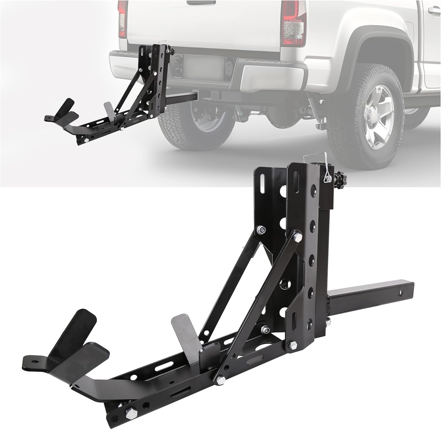 800lb Motorcycle Scooter Carrier 2" Tow Receiver Trailer Hauler Hitch Mount Rack