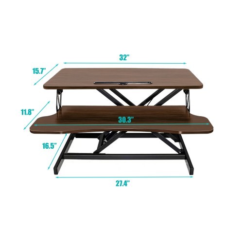Foldable computer desk Adjustable and height-tilting table